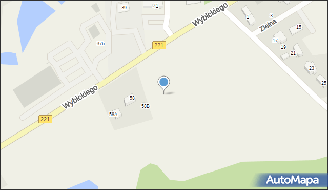 Kolbudy, Zielna, 12, mapa Kolbudy