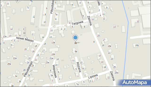 Kolbuszowa, Zielona, 8B, mapa Kolbuszowa