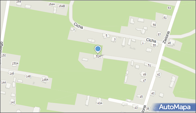 Koniecpol, Zielona, 51A, mapa Koniecpol