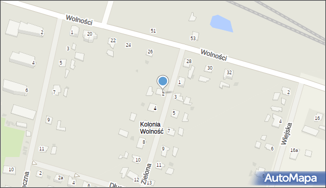 Korsze, Zielona, 2, mapa Korsze