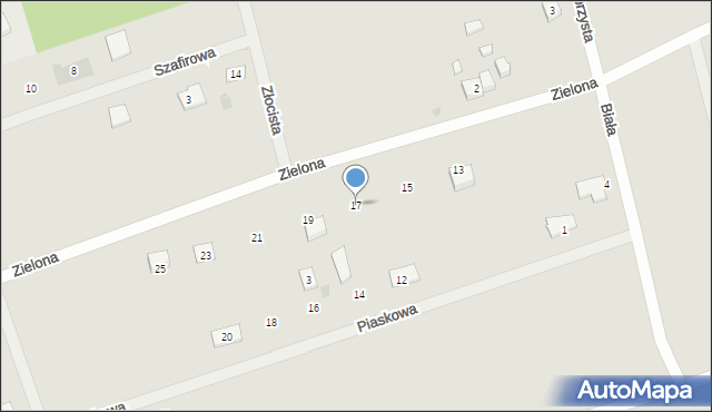 Kościerzyna, Zielona, 17, mapa Kościerzyna