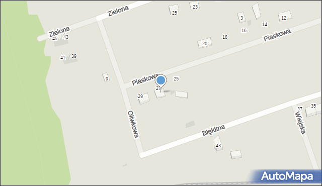 Kościerzyna, Zielona, 9, mapa Kościerzyna