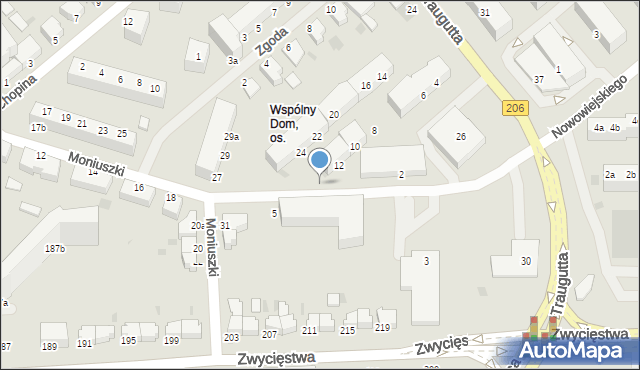 Koszalin, Zientarskiego Andrzeja, dr., 520, mapa Koszalina