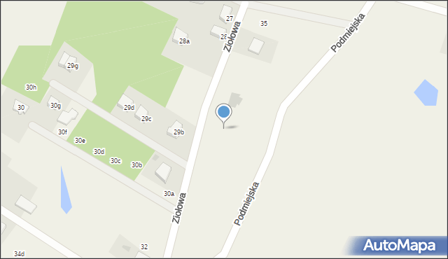 Koteże, Ziołowa, 35e, mapa Koteże