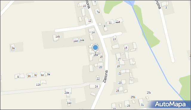 Kotórz Mały, Zielona, 18a, mapa Kotórz Mały