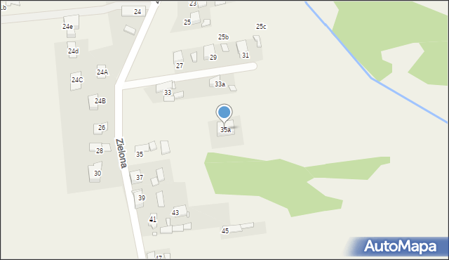 Kotórz Mały, Zielona, 35a, mapa Kotórz Mały