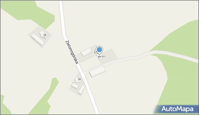 Kotowice, Zielonogórska, 57, mapa Kotowice