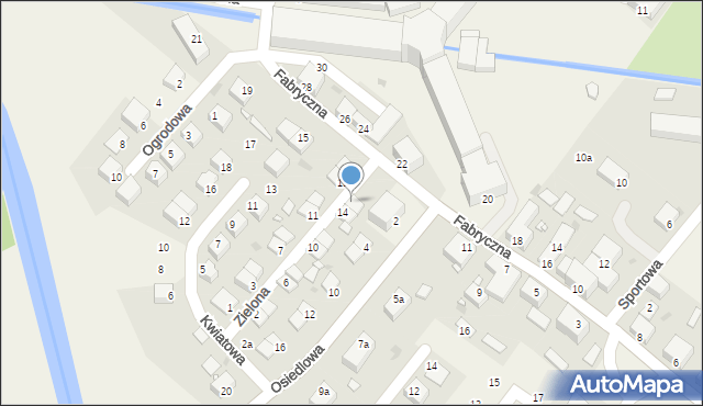 Krosnowice, Zielona, 16, mapa Krosnowice