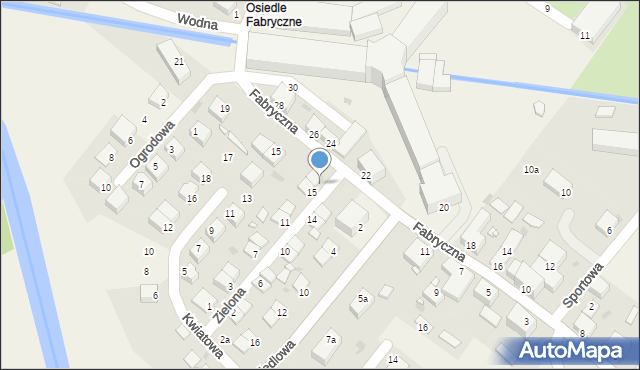 Krosnowice, Zielona, 17, mapa Krosnowice