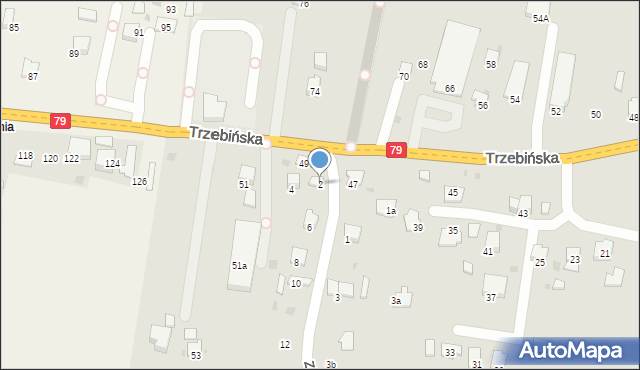 Krzeszowice, Zielona, 2, mapa Krzeszowice