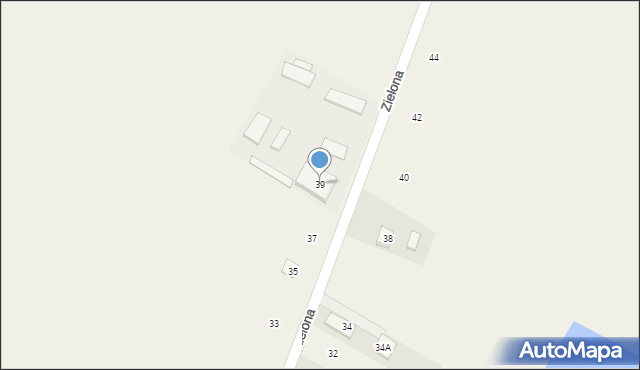 Kunowo, Zielona, 39, mapa Kunowo