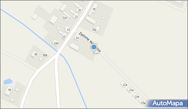 Kunowo, Zielone Wzgórze, 17a, mapa Kunowo