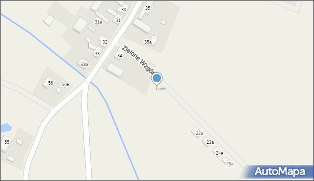 Kunowo, Zielone Wzgórze, 18a, mapa Kunowo