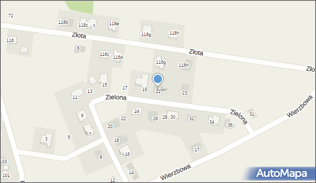 Kuriany, Zielona, 21, mapa Kuriany