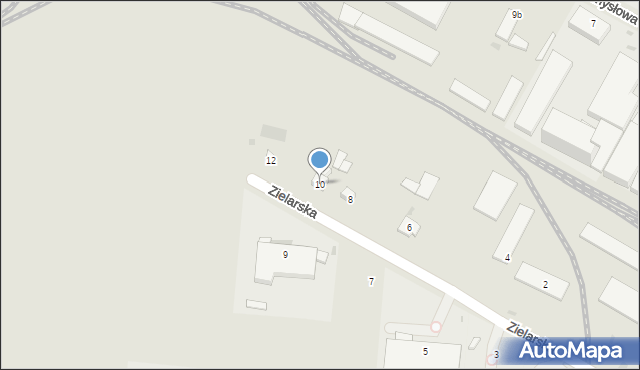 Kutno, Zielarska, 10, mapa Kutno