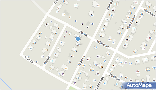 Kutno, Zimowa, 30, mapa Kutno