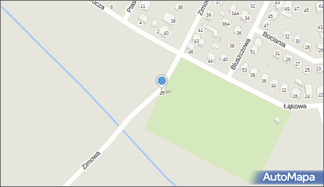Kutno, Zimowa, 45, mapa Kutno