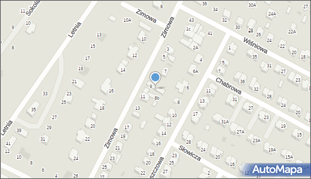 Kutno, Zimowa, 9b, mapa Kutno