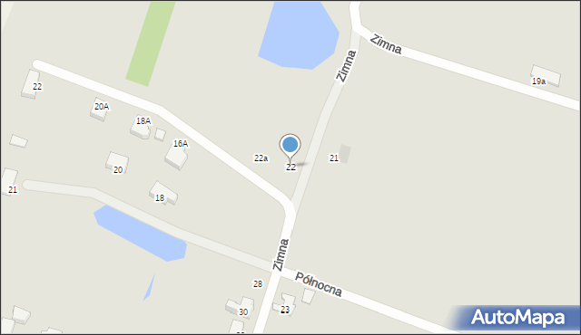 Kwidzyn, Zimna, 22, mapa Kwidzyn