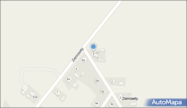 Łąkie, Ziemowity, 1, mapa Łąkie