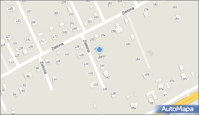 Łańcut, Zielona, 146, mapa Łańcut