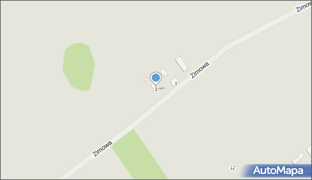 Latowicz, Zimowa, 1, mapa Latowicz