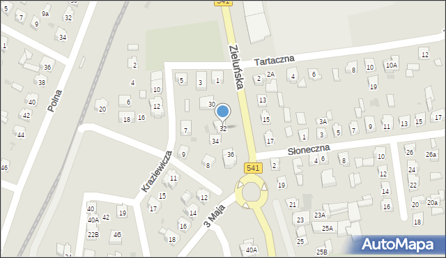 Lidzbark, Zieluńska, 32, mapa Lidzbark