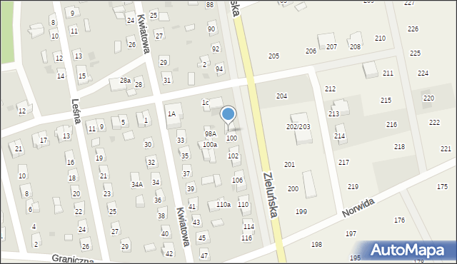 Lidzbark, Zieluńska, 98, mapa Lidzbark