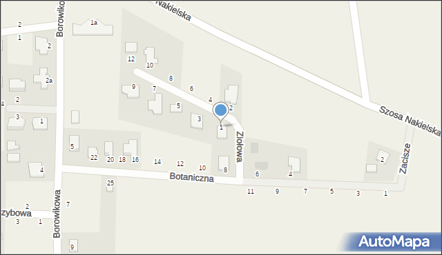 Łochowice, Ziołowa, 1, mapa Łochowice