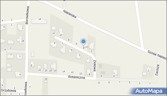 Łochowice, Ziołowa, 4, mapa Łochowice