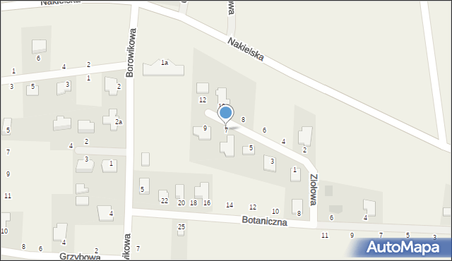 Łochowice, Ziołowa, 7, mapa Łochowice