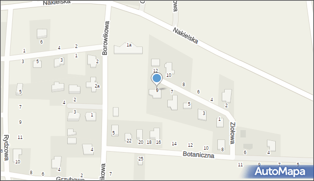 Łochowice, Ziołowa, 9, mapa Łochowice