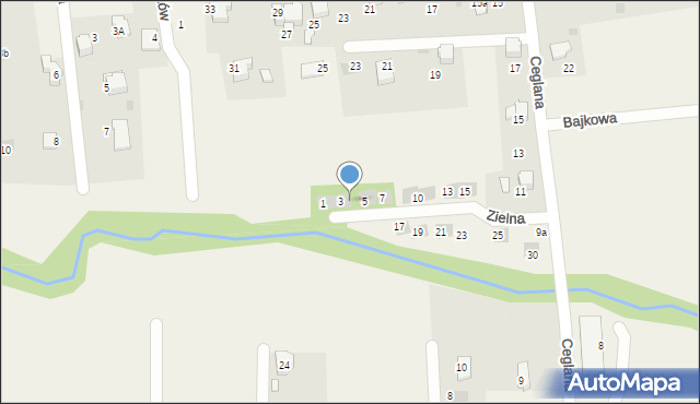Łodygowice, Zielna, 4, mapa Łodygowice