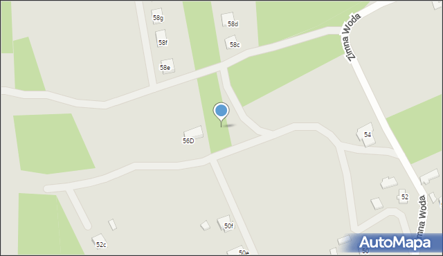 Łódź, Zimna Woda, 56c, mapa Łodzi