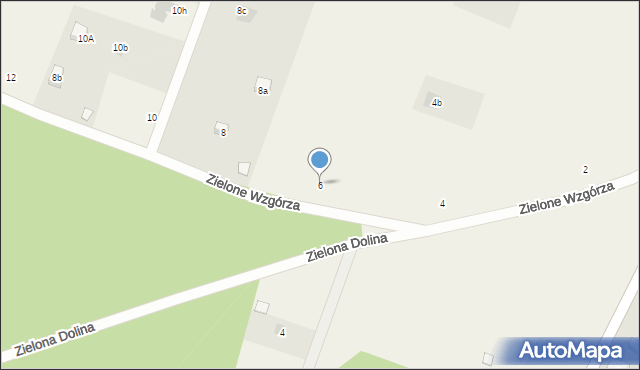Łowyń, Zielone Wzgórza, 6, mapa Łowyń