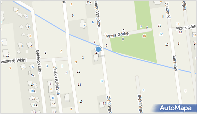 Łoziska, Zielonego Wzgórza, 8, mapa Łoziska