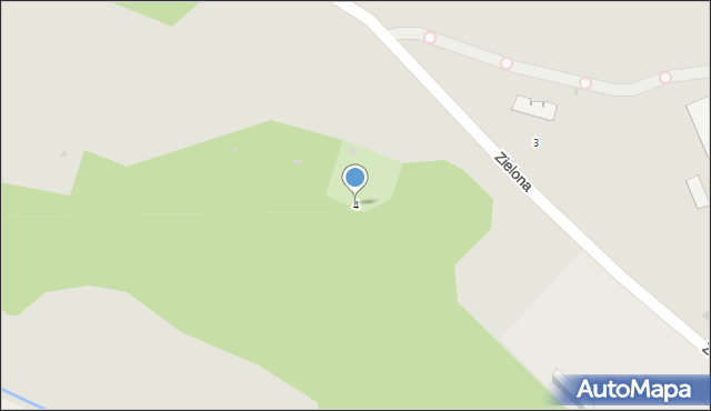 Lubin, Zielona, 4, mapa Lubin