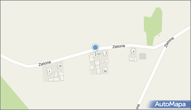 Lubiń, Zielona, 2, mapa Lubiń