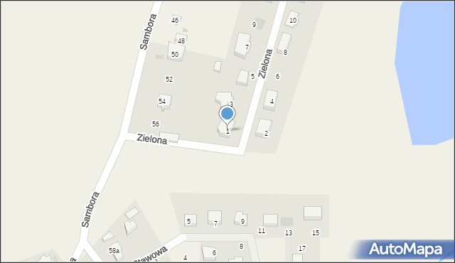 Lubiszewo Tczewskie, Zielona, 1, mapa Lubiszewo Tczewskie