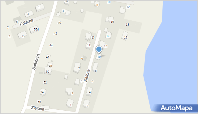 Lubiszewo Tczewskie, Zielona, 10, mapa Lubiszewo Tczewskie