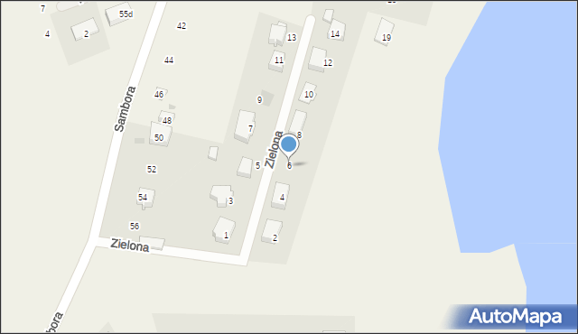 Lubiszewo Tczewskie, Zielona, 6, mapa Lubiszewo Tczewskie