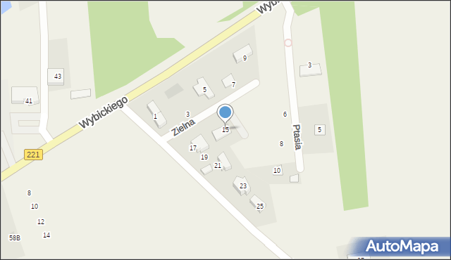 Lublewo Gdańskie, Zielna, 15, mapa Lublewo Gdańskie