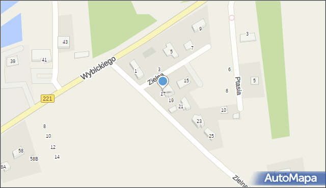 Lublewo Gdańskie, Zielna, 17, mapa Lublewo Gdańskie
