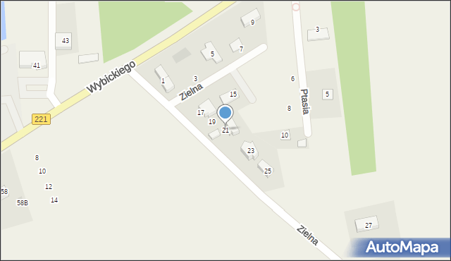 Lublewo Gdańskie, Zielna, 21, mapa Lublewo Gdańskie