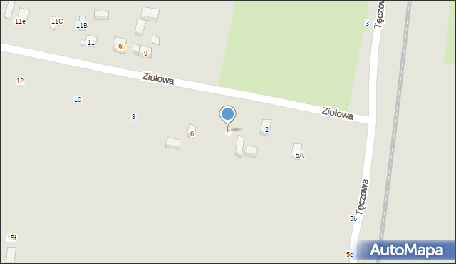 Lublin, Ziołowa, 4, mapa Lublina