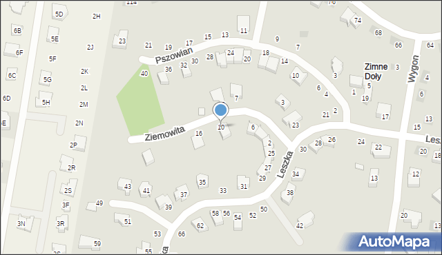 Lublin, Ziemowita, 10, mapa Lublina