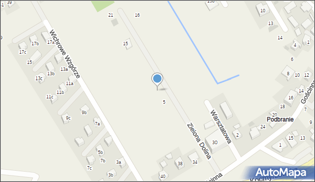 Luborzyca, Zielona Dolina, 7, mapa Luborzyca