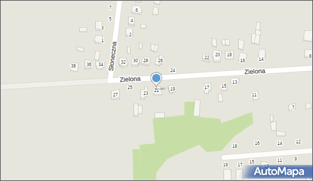 Lubycza Królewska, Zielona, 21, mapa Lubycza Królewska