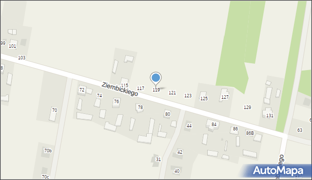 Małęczyn, Ziembickiego Ignacego, ks., 119, mapa Małęczyn