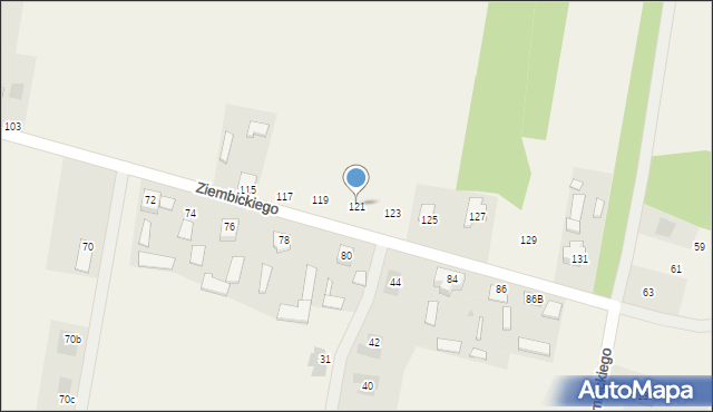 Małęczyn, Ziembickiego Ignacego, ks., 121, mapa Małęczyn